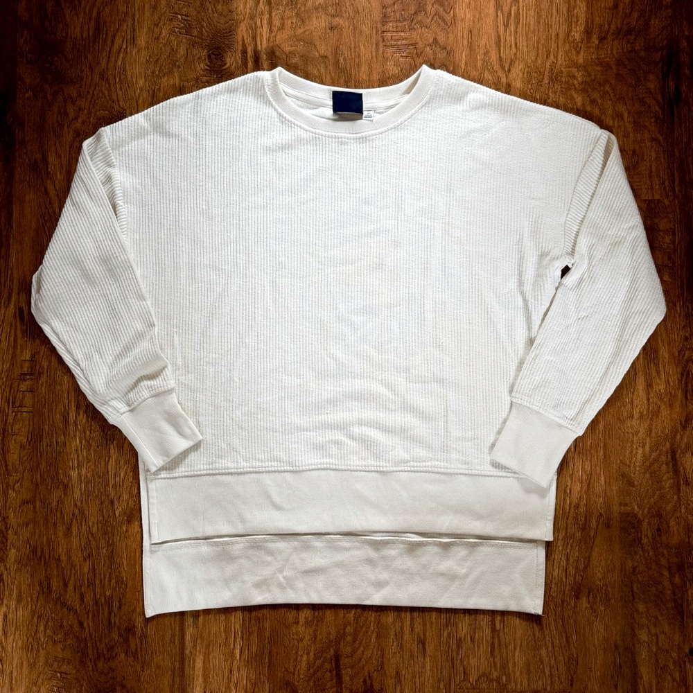 Boat House Apparel ivory ribbed tunic top